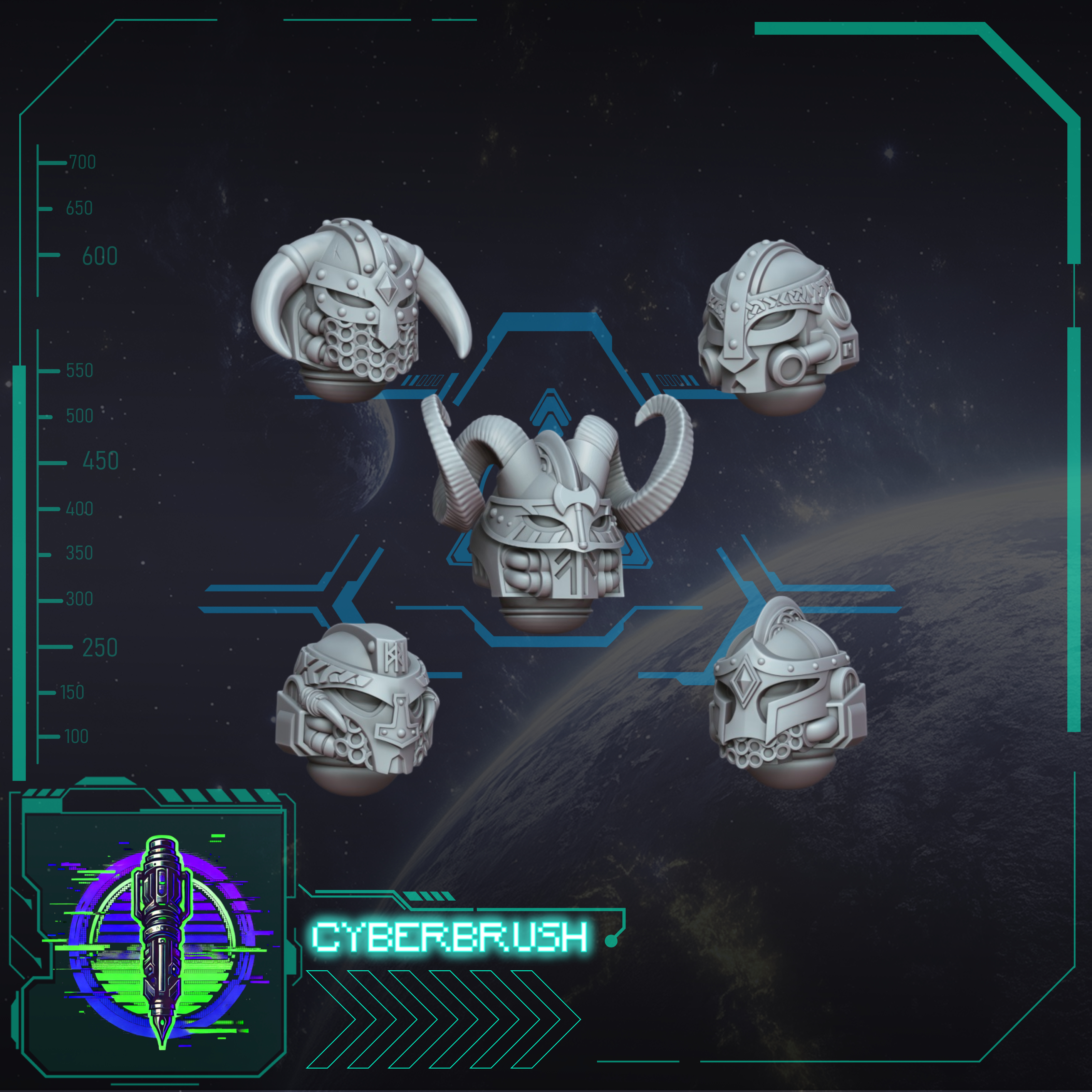 Space Viking head set 2